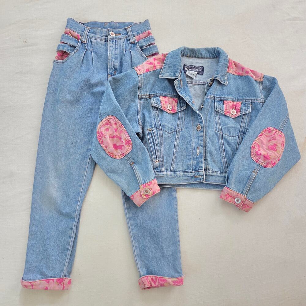 Vintage Matching Jeans & Jacket kids 7